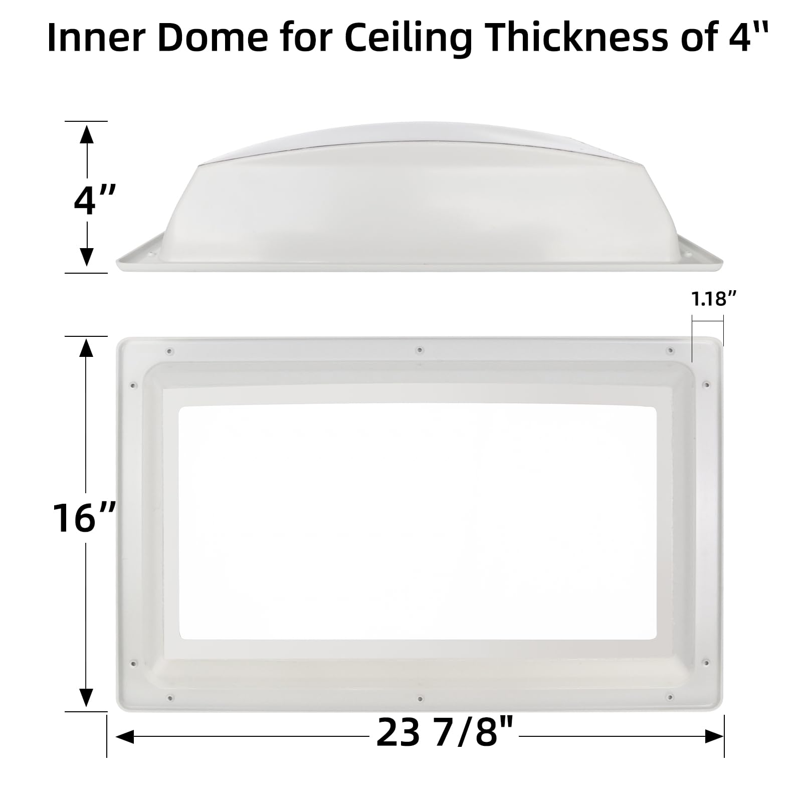 XMK skylight installed on RV roof showing improved daylight and curb appeal benefit