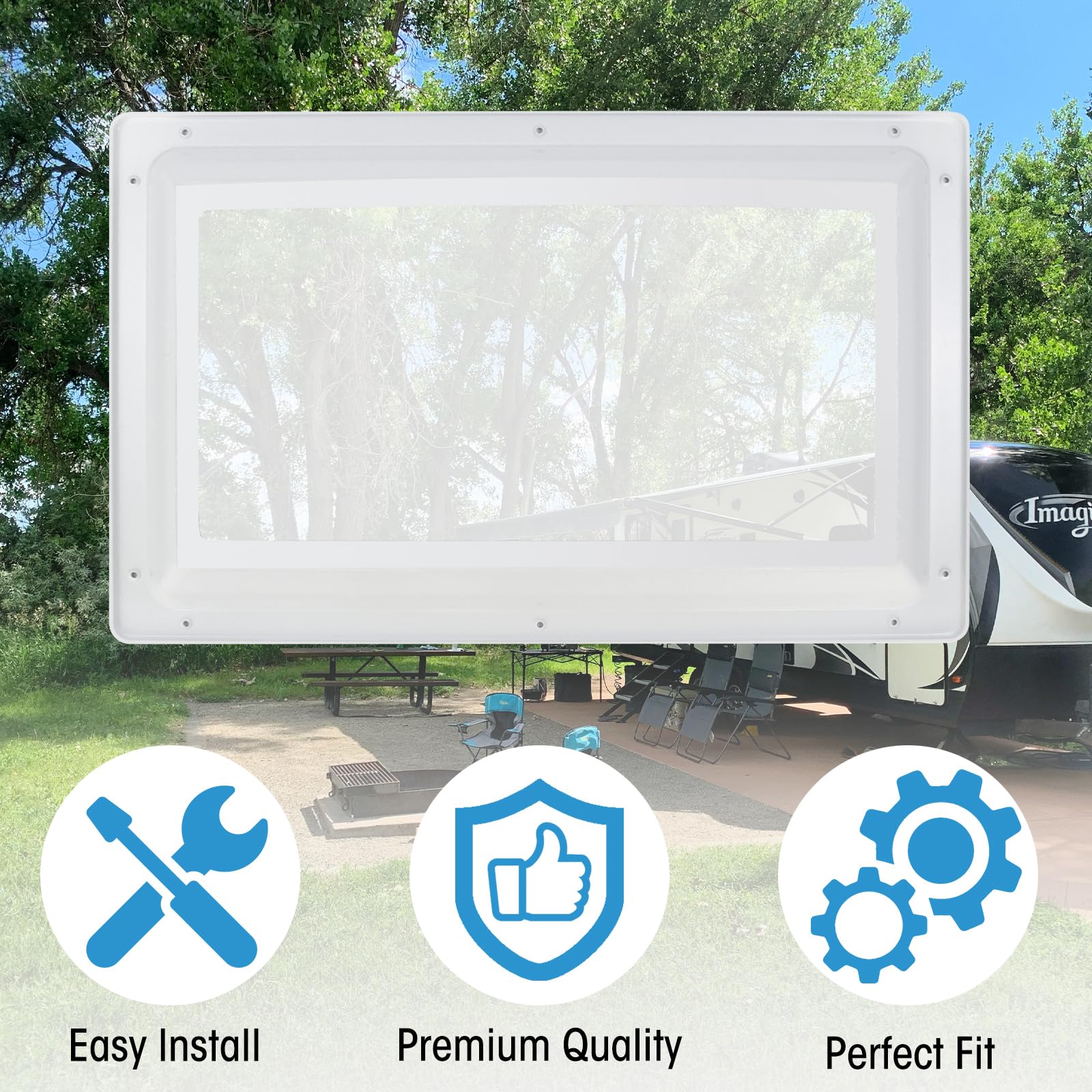 XMK installed in camper interior restoring daylight and improved aesthetics