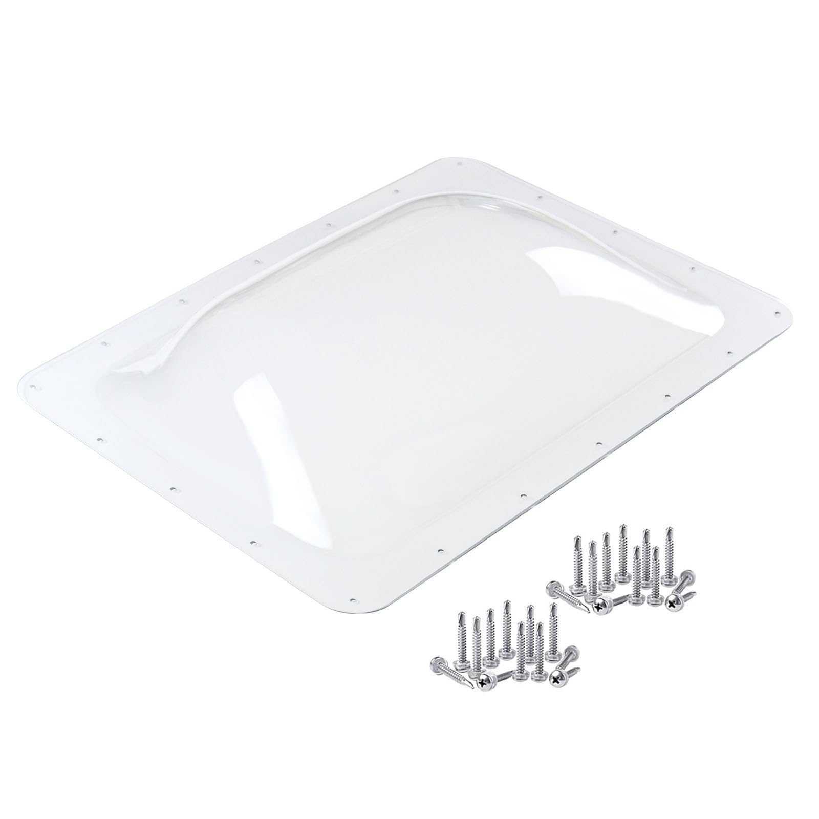 XMK front view of skylight dome showing shape and full coverage benefits