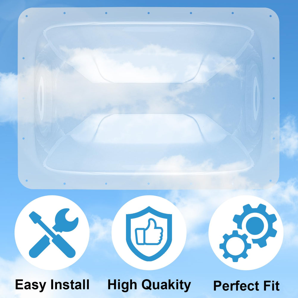 XMK skylight next to a ruler showing 18x26 size for accurate replacement fit