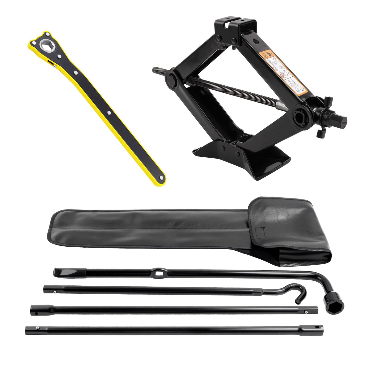 Xongjojo front packaging showing full F-150 spare tire tool kit and quick identification benefit
