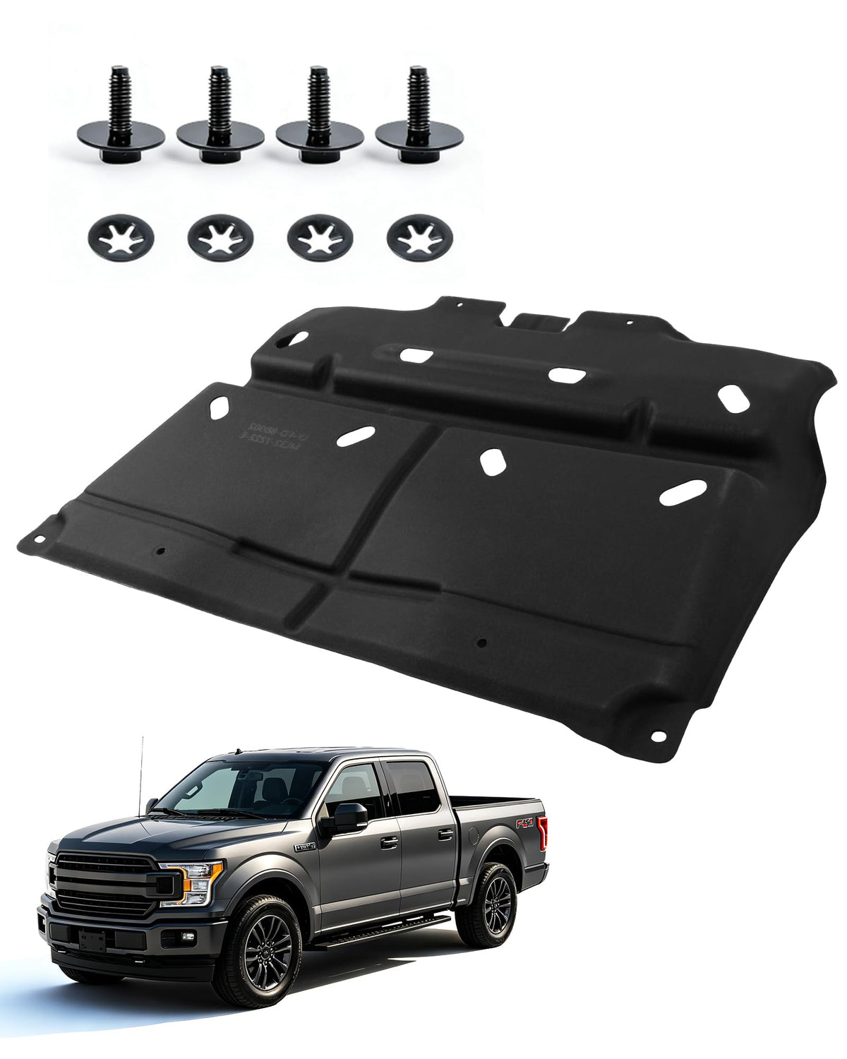 Xongjojo front installed on F150 protecting engine and preventing debris