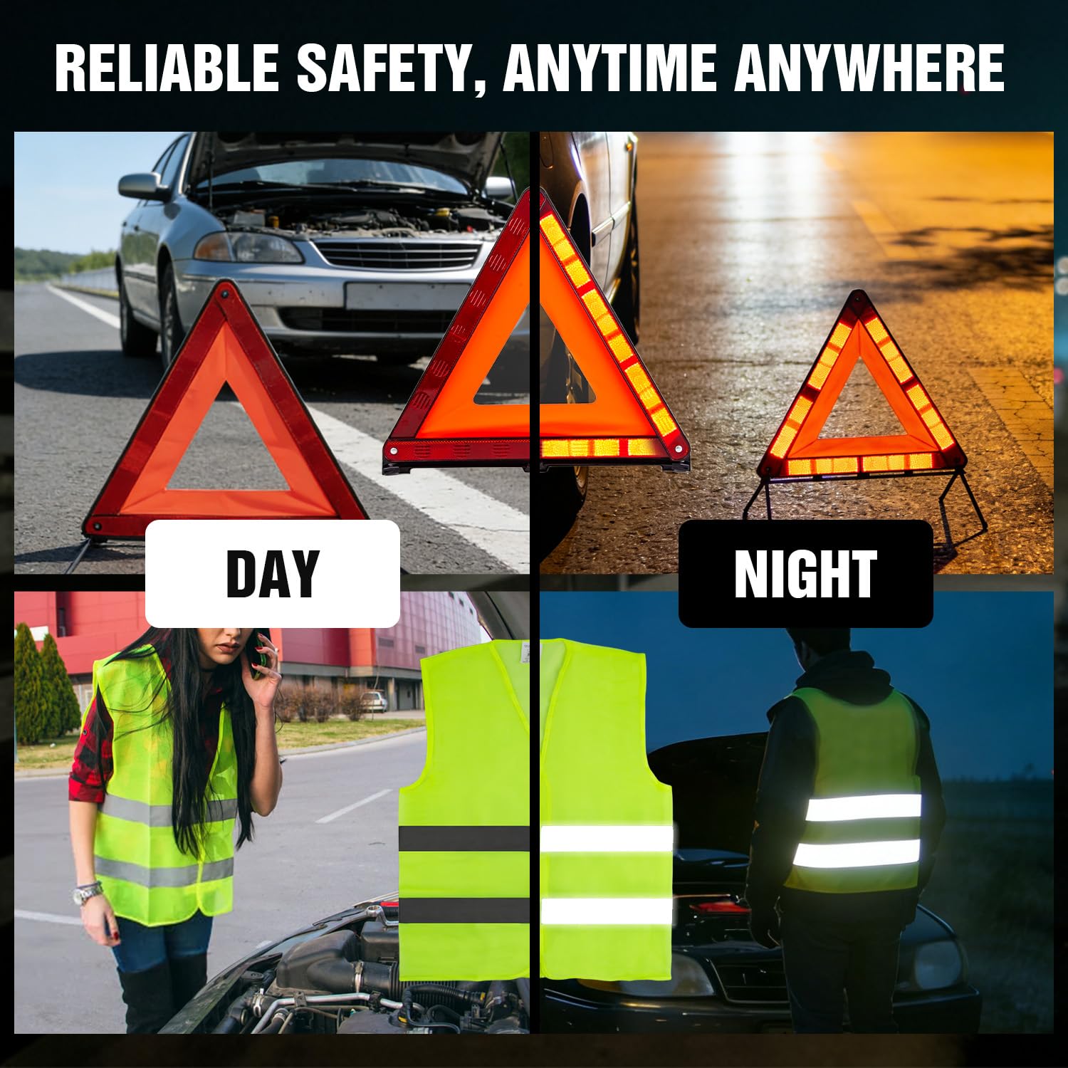 XOOL vest worn on person increasing visibility and safety