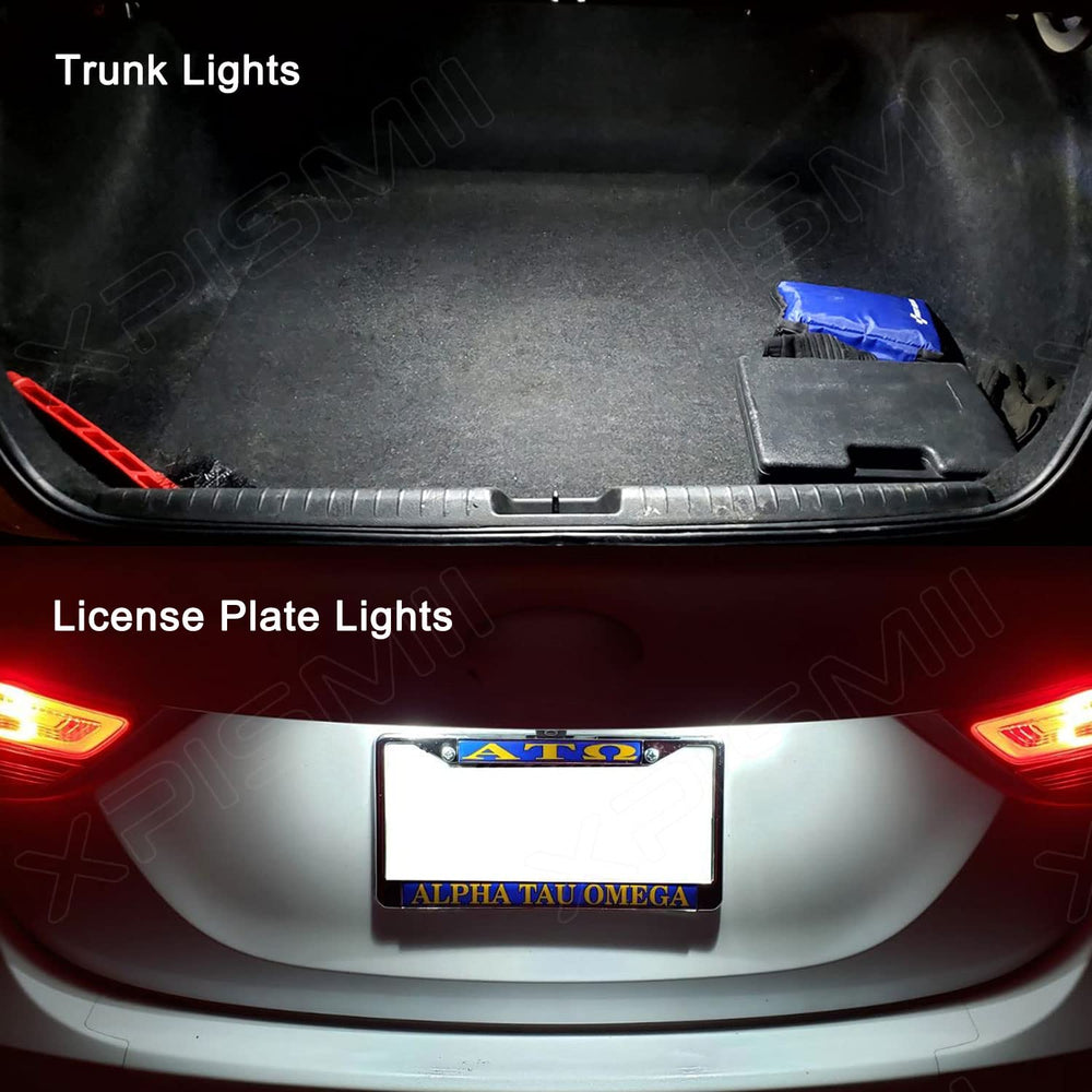 Xpismii 14-piece kit laid out to show included bulbs and install tool