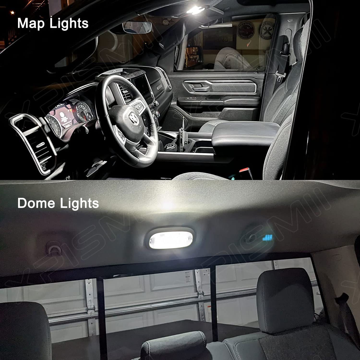 Xpismii dome light casting crisp 6000K white cabin illumination