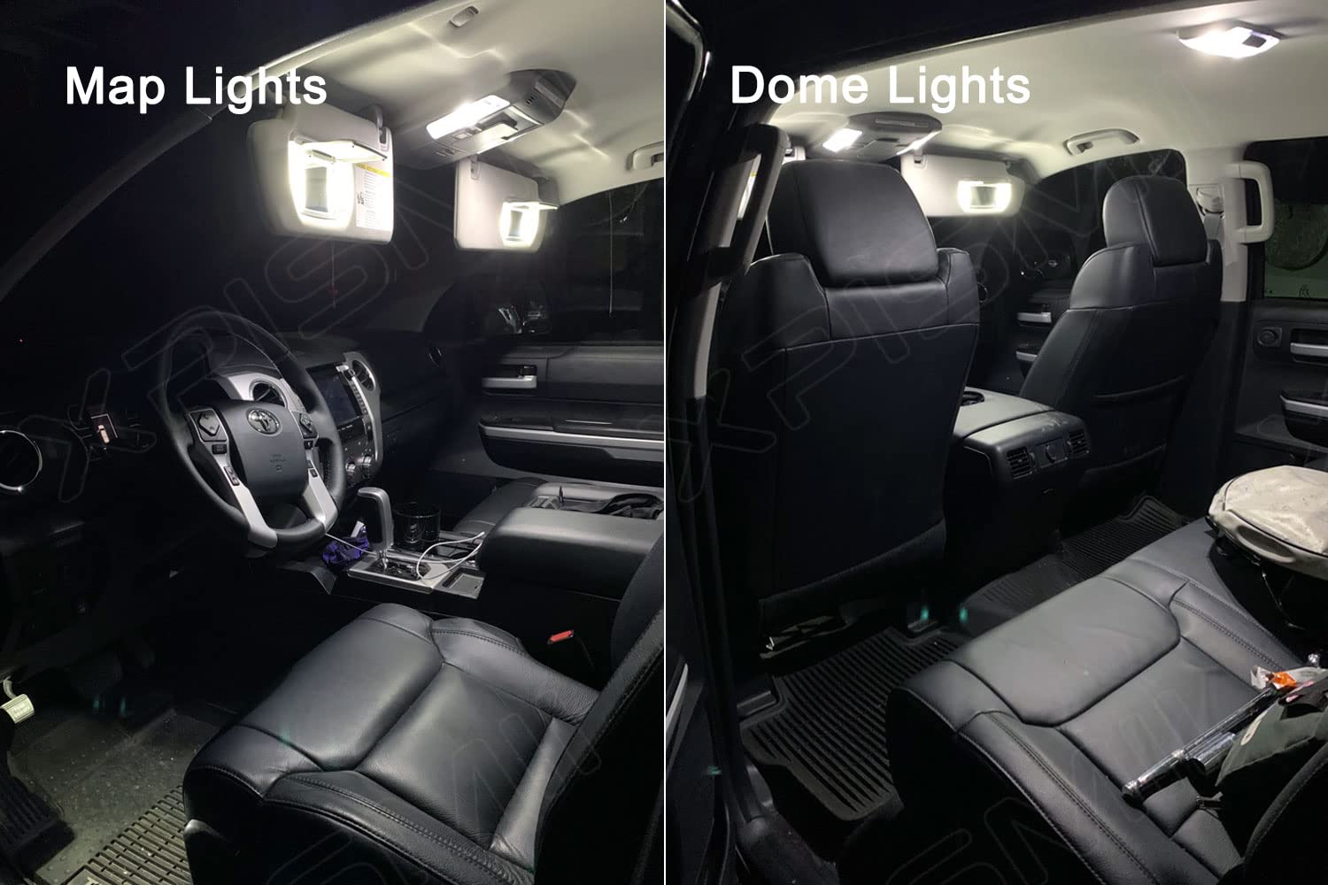 Xpismii footwell and door lights in use illustrating safer entry and clearer cabin visibility