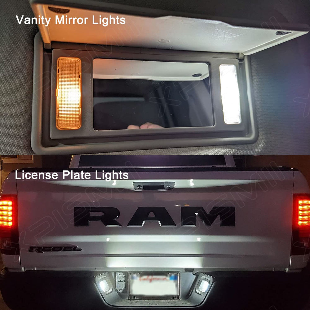 Xpismii glove box and footwell lights enhancing interior visibility