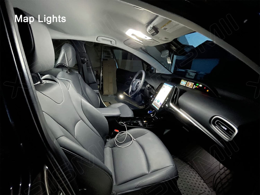 Xpismii LEDs illuminating glovebox and vanity mirror for improved visibility
