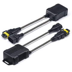 Xprite decoder front view showing robust case and plug, improves LED stability