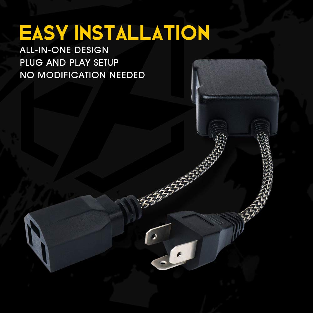 Xprite wiring length and plug scale demonstrating flexible installation reach