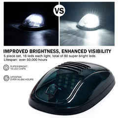 Xprite closeup LED array revealing 16 white chips for brighter marker light output