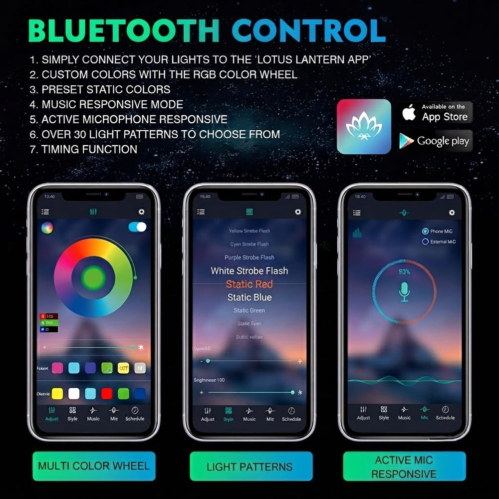 Xprite control box and remote displayed for easy on‑vehicle control and quick adjustments
