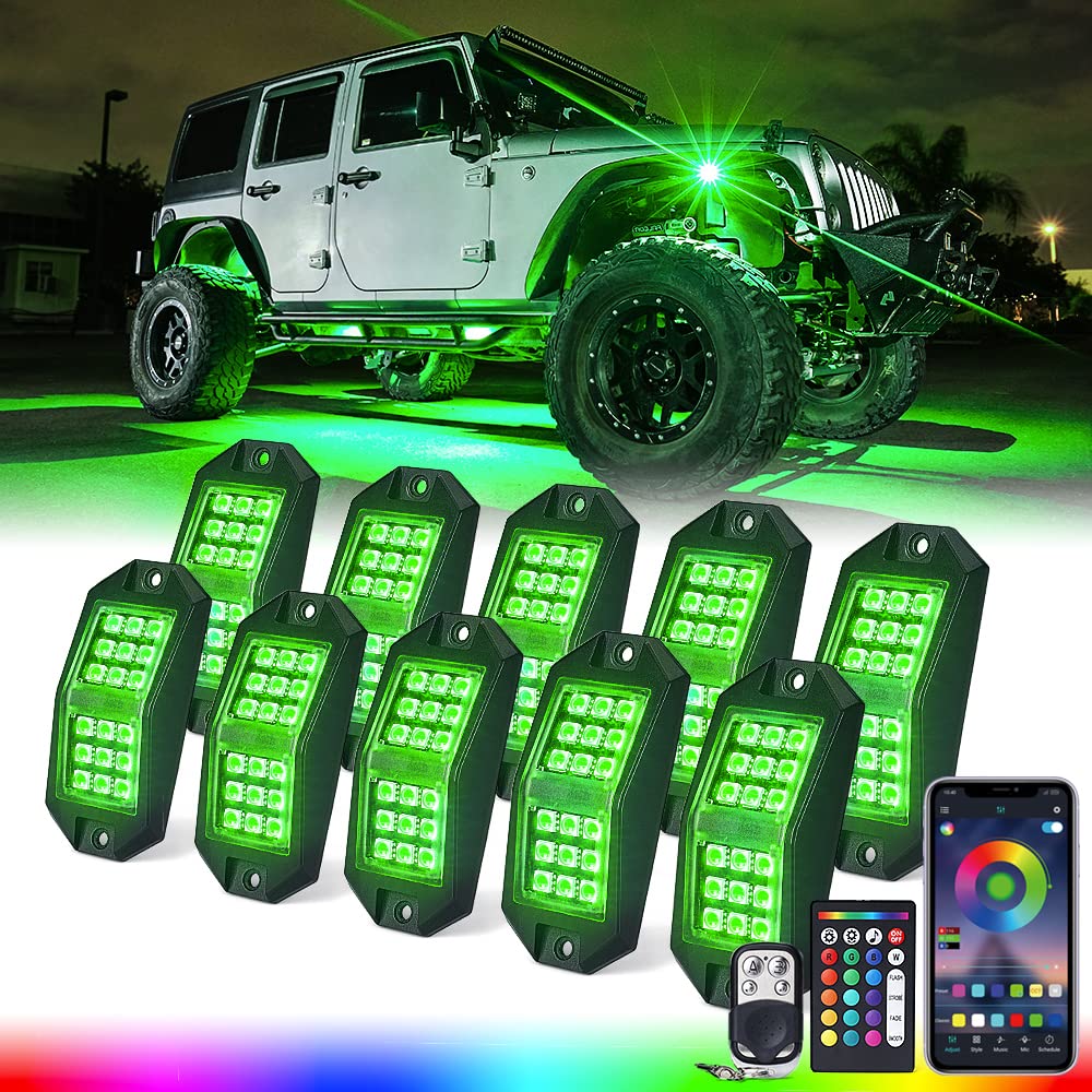 Xprite front packaging showing complete 10‑pod RGB kit and accessories benefit visibility