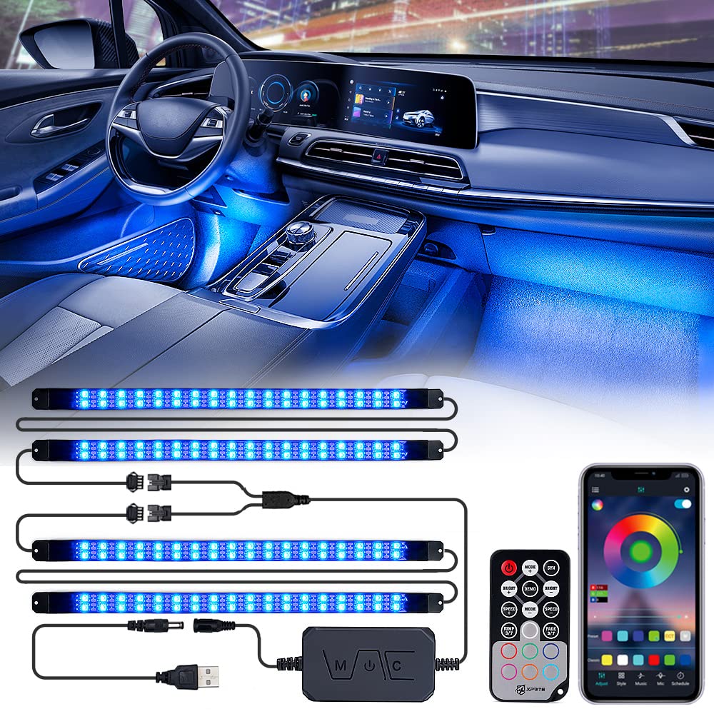 Xprite front packaging and LED strips showing bright upgrade