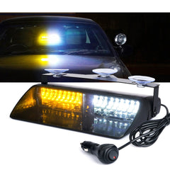 Xprite front view showing compact amber white dash light and benefits