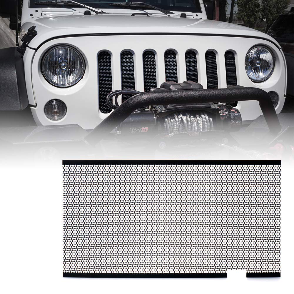 Xprite black grille insert front view showing sleek look and improved protection