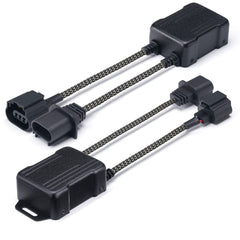 Xprite front view of H13 harness showing plug-and-play connectors and ease of fit