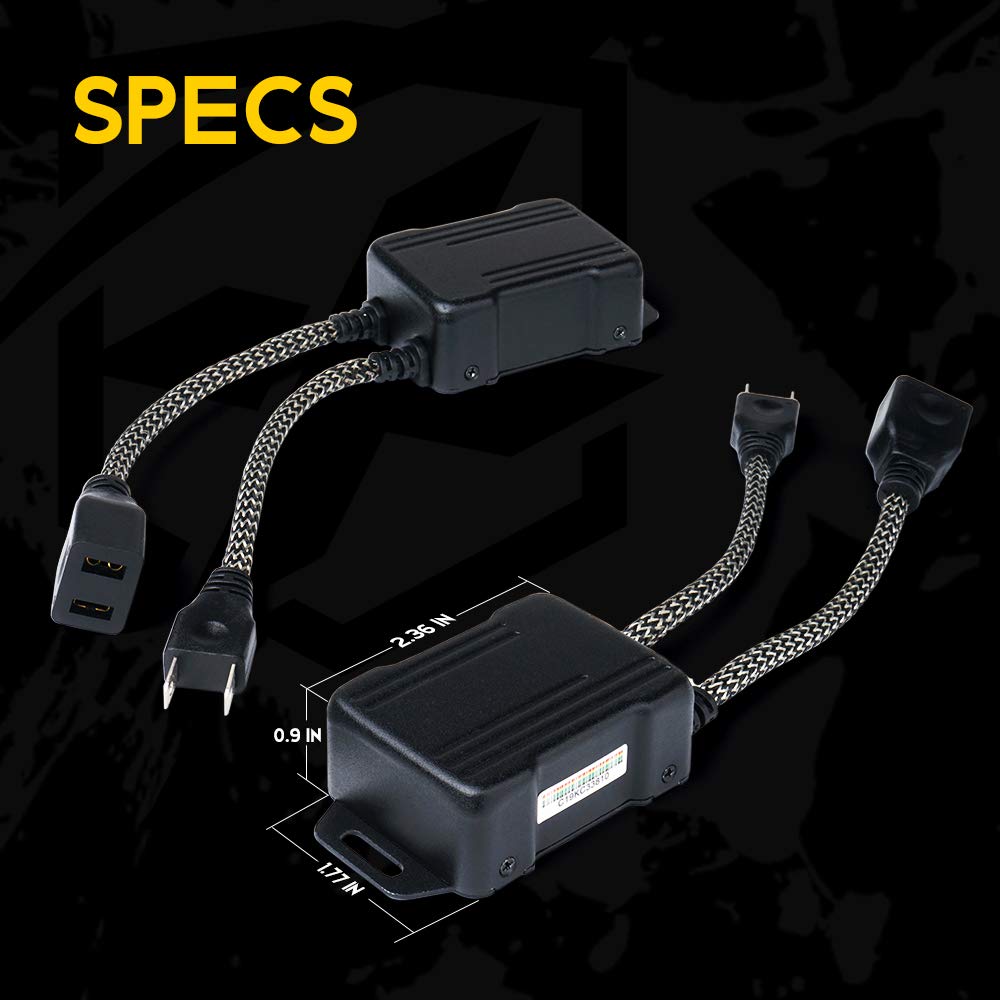 Xprite H7 harness on vehicle at night reducing flicker and improving beam stability