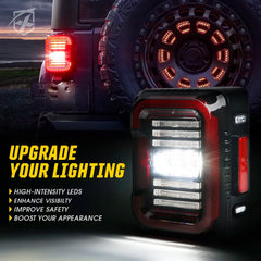 Xprite taillight installed on Jeep Wrangler rear showing improved visibility benefit