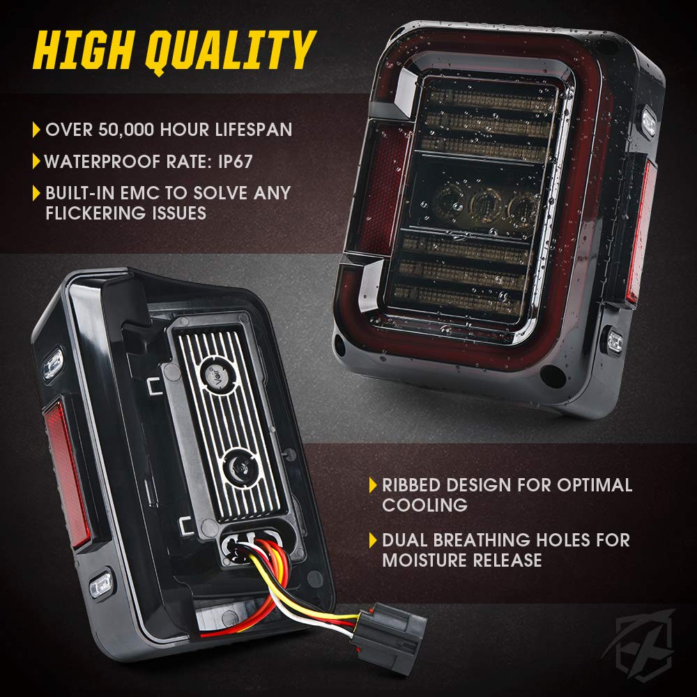 Xprite taillight plug and wiring connector showing plug-and-play installation benefit