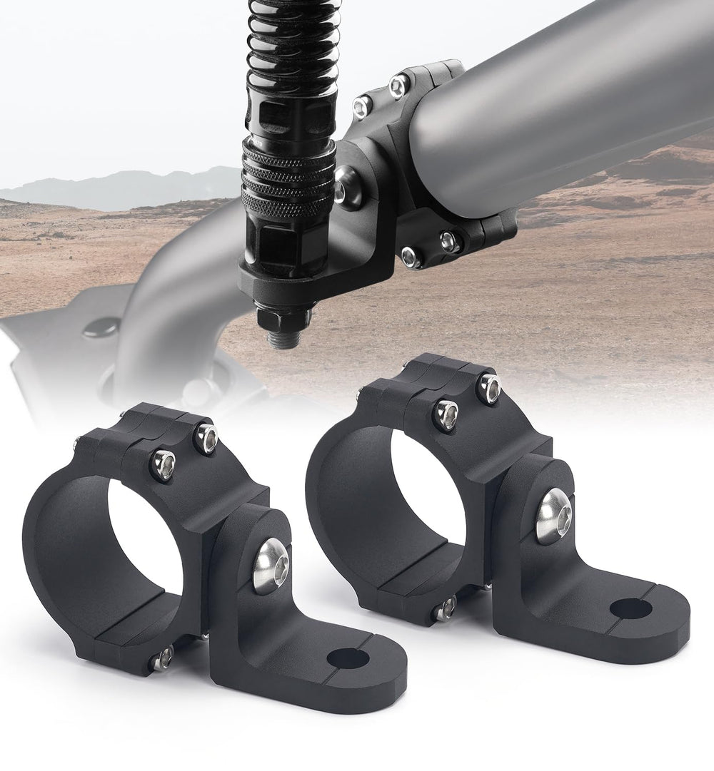 Xprite front view of mount showing clamp and mounting hole for secure attachment