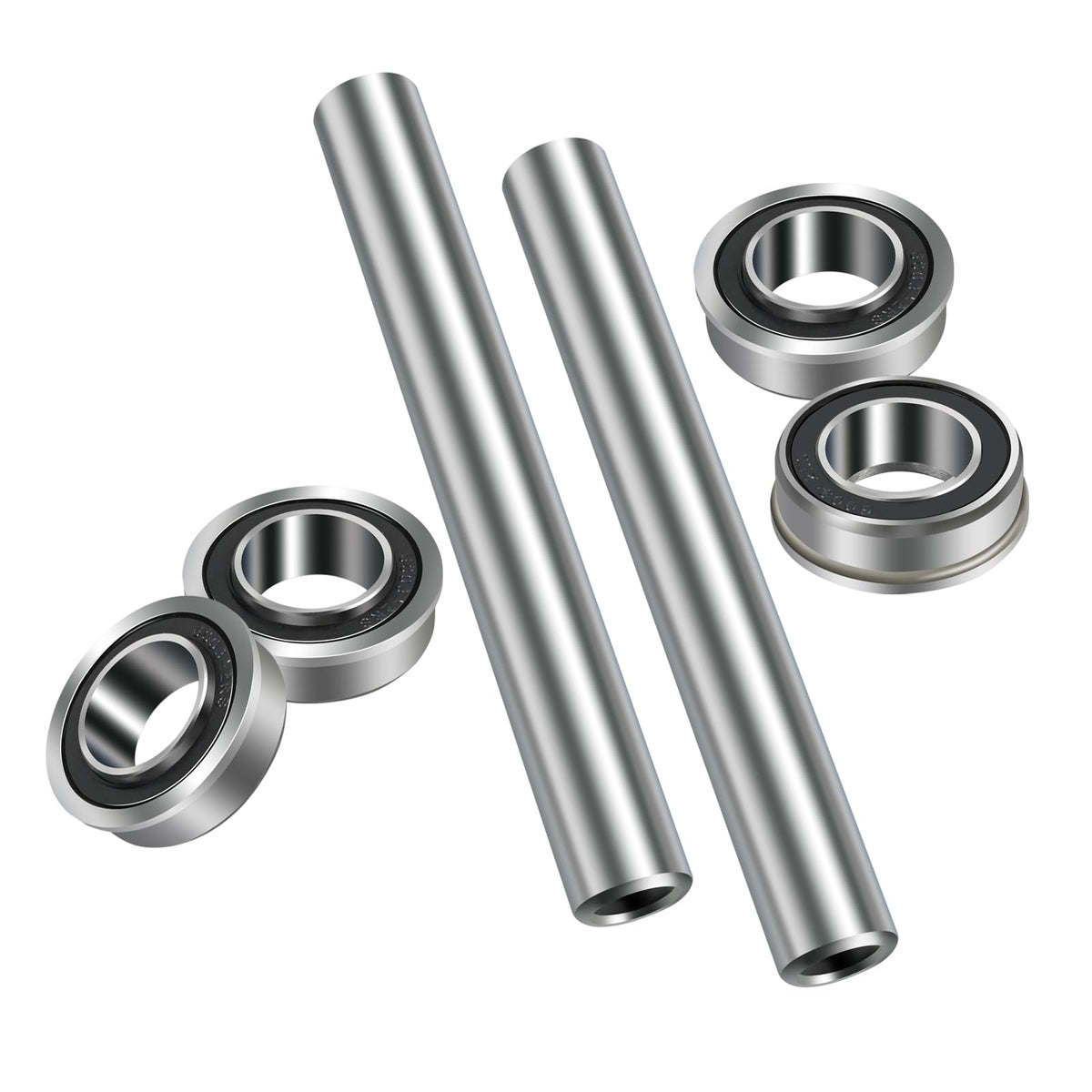 XQK packaging showing front wheel axle kit and clear component layout, durable upgrade