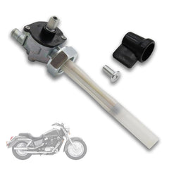 XQSMWF petcock front view showing valve and benefits of secure fuel control