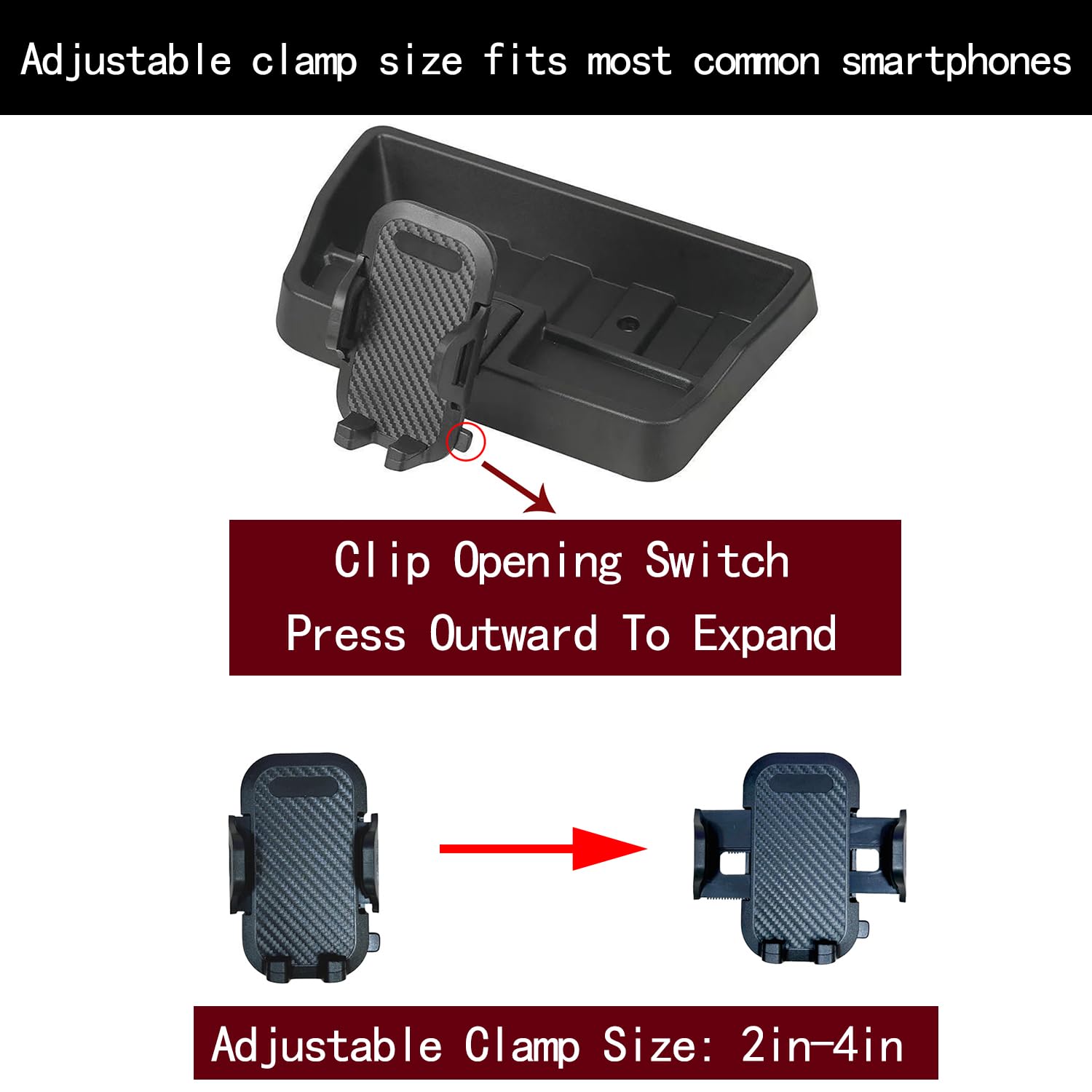 XQTMYHAL included screws and automotive tape showing secure installation method