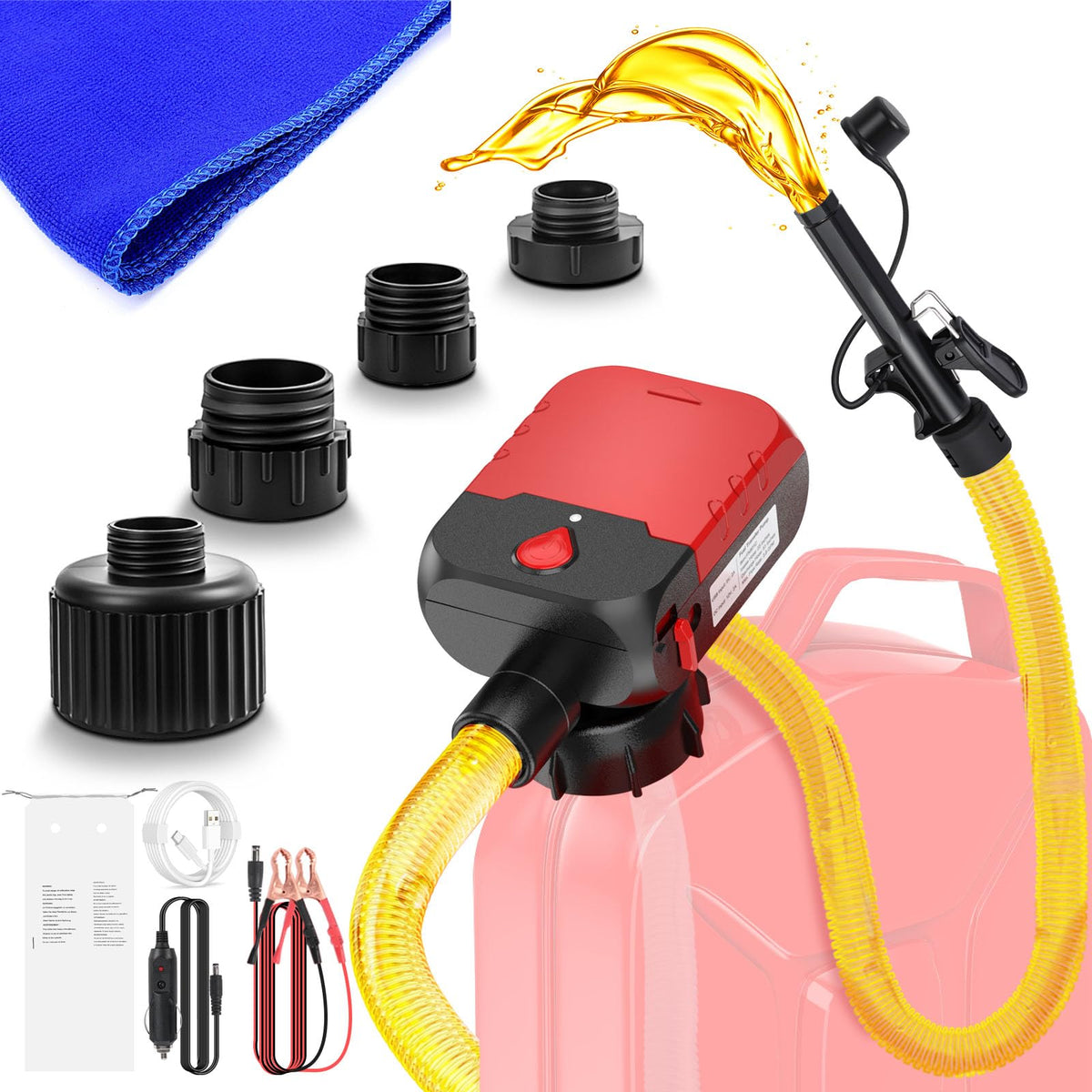 XR MARKET front view of cordless pump showing compact design and portability benefits