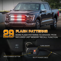 XRIDONSEN 12V cigarette lighter plug and inline controller for easy mode selection