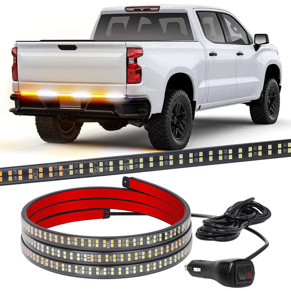 XRIDONSEN front packaging showing 48-inch amber white strip for clear roadside visibility