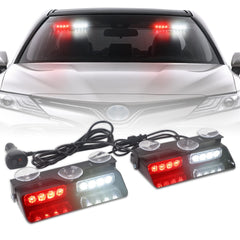 XRIDONSEN front view showing dual strobe bars and compact design for clear visibility