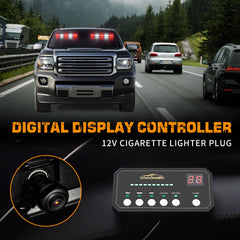 XRIDONSEN installed on a windshield illustrating transferable use and clear roadside signaling