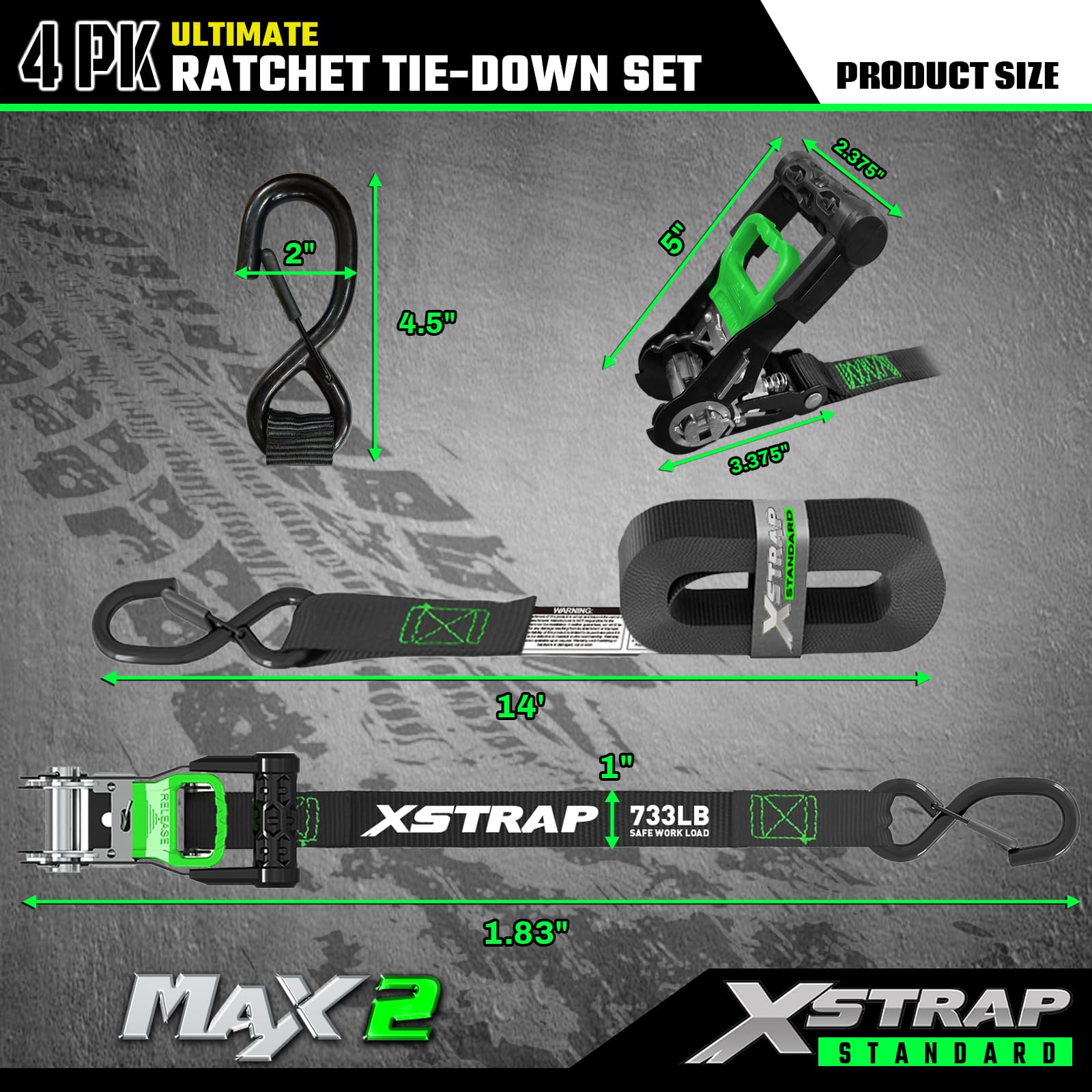 XSTRAP STANDARD S-hook with safety lock demonstrating secure attachment benefit