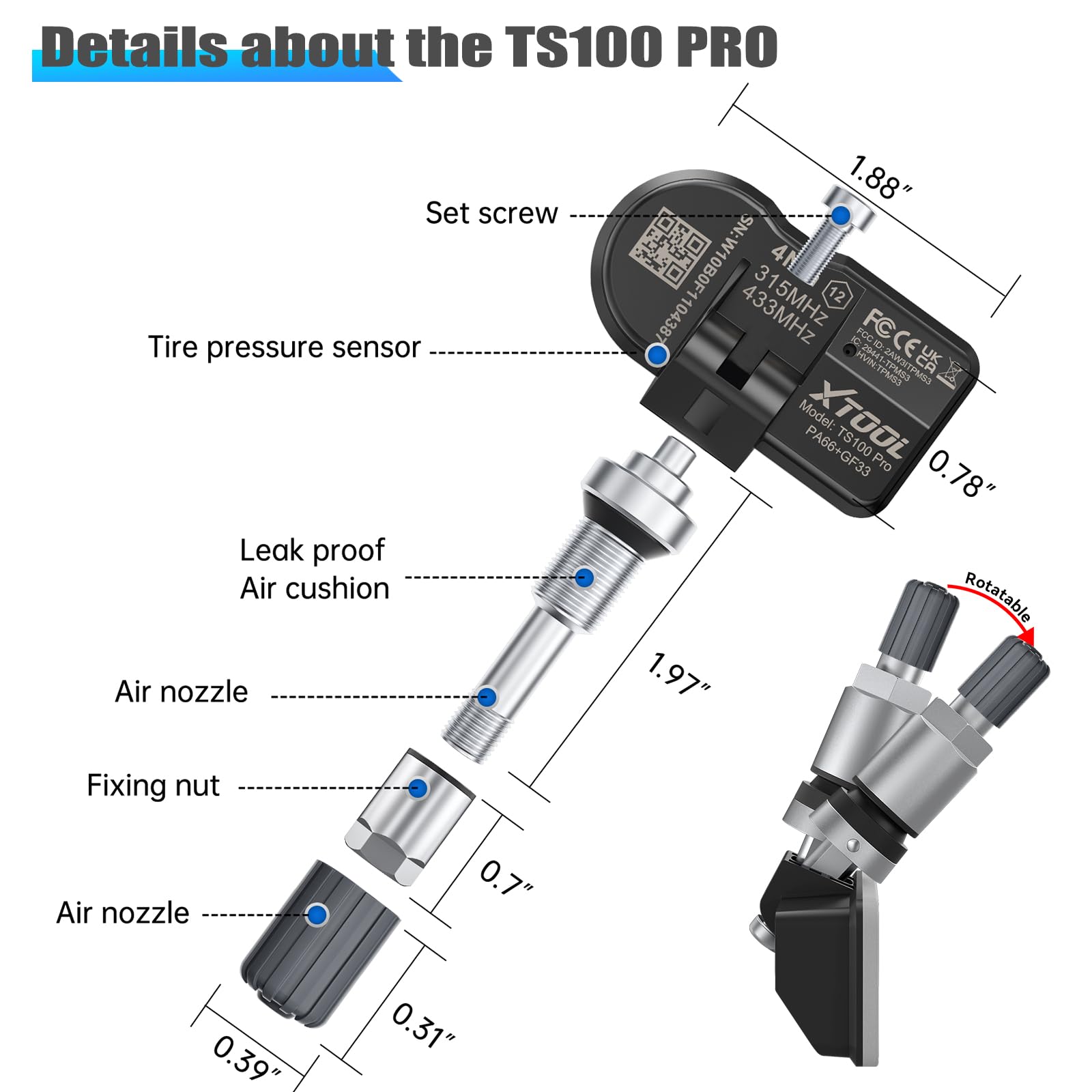 XTOOL TS100 PRO in workshop use with TP150 illustrating fast programming benefit
