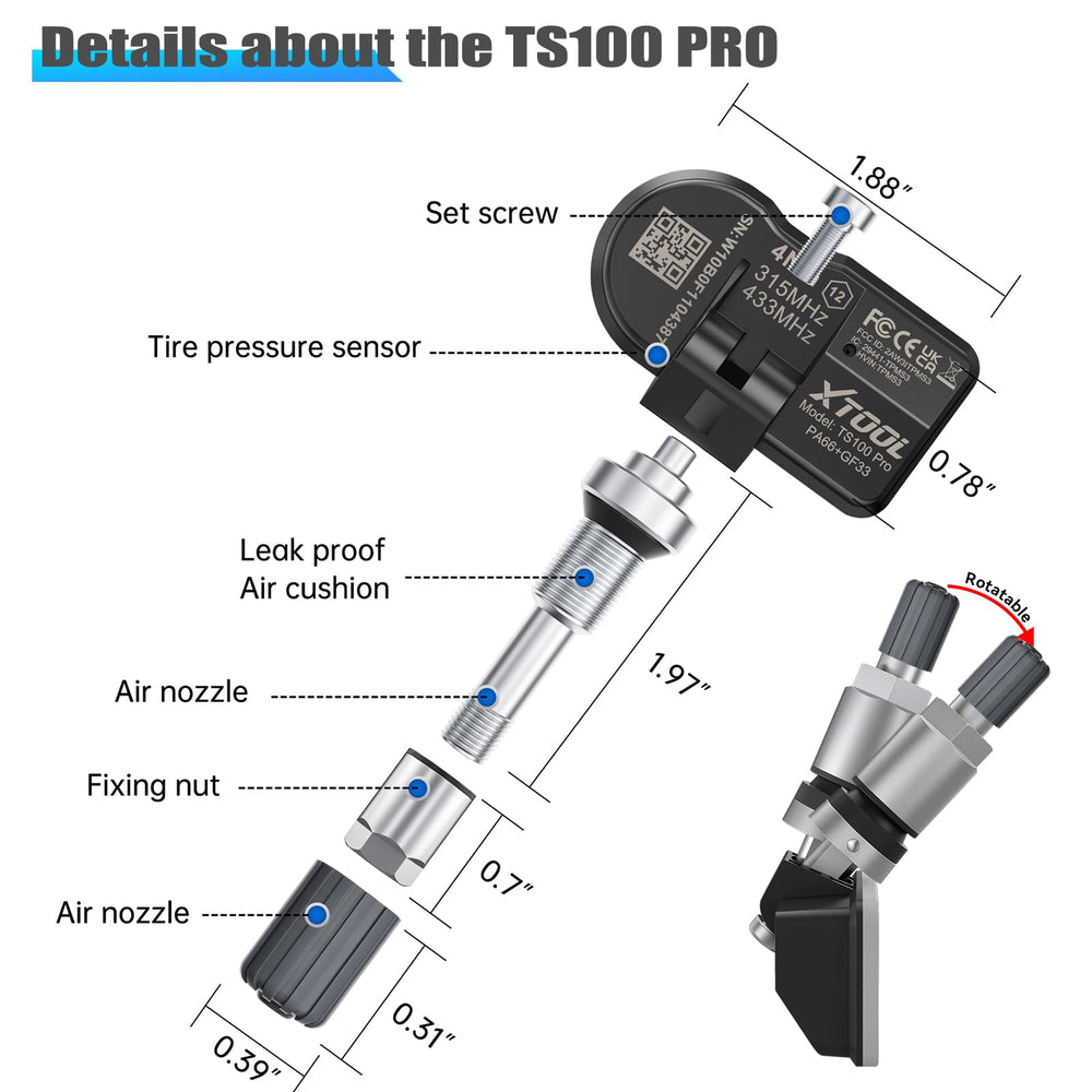 XTOOL TS100 PRO in workshop use with TP150 illustrating fast programming benefit