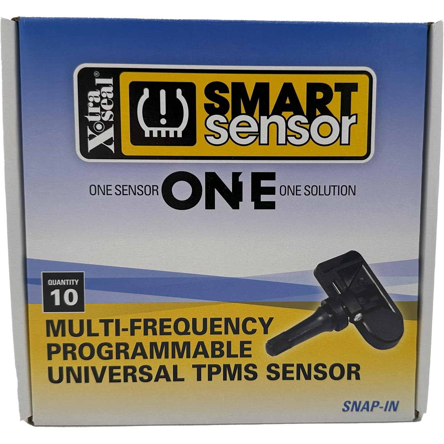 Xtra-Seal box of 10 sensors front view showing packaging and quantity benefits