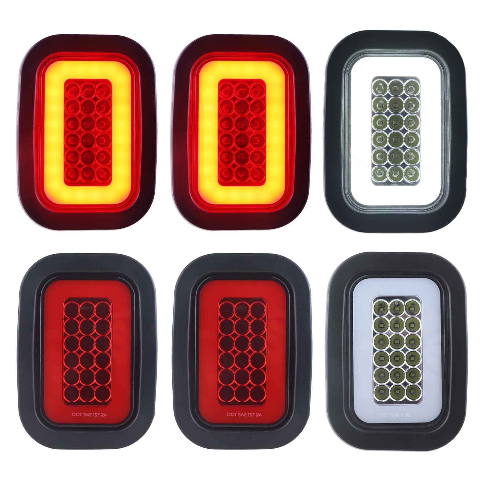XtraGlow front view showing red and white LEDs and bright signaling ability