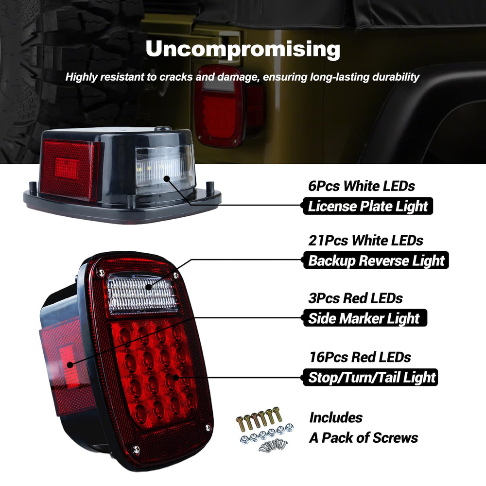 XtraGlow installed on Jeep rear demonstrating improved night visibility