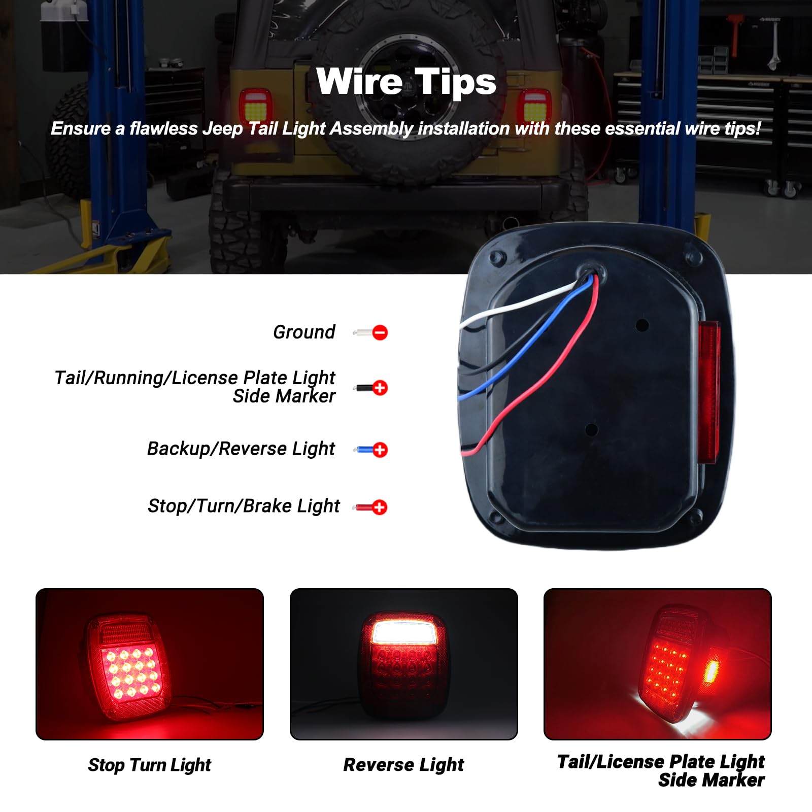 XtraGlow license plate and reverse LEDs providing clearer backup light