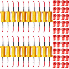 Xuhal front packaging showing 20 resistors and 40 connectors, clear contents benefit