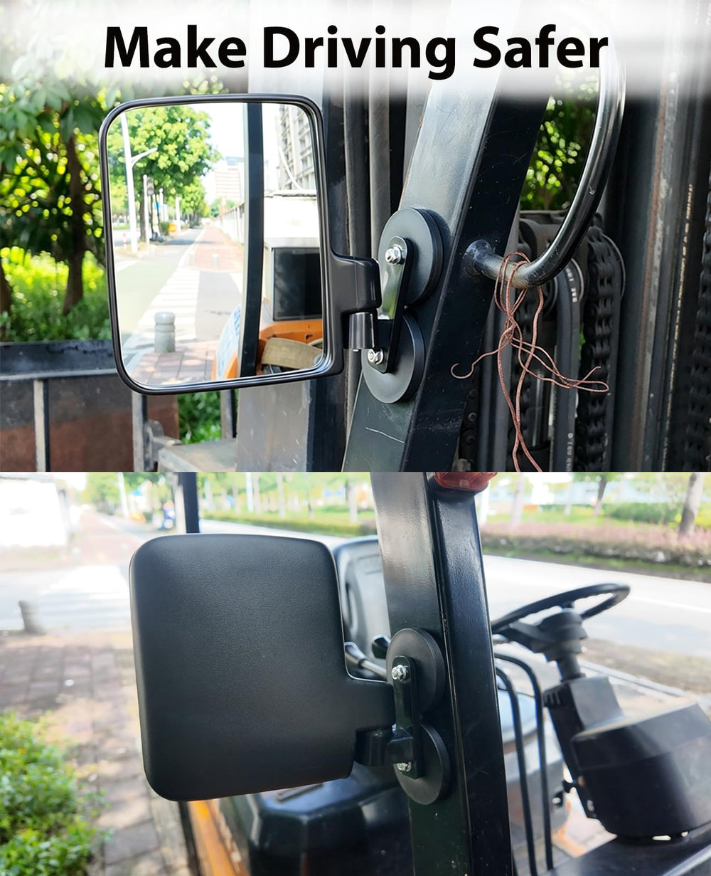XYNOXRIDE mirror folded to show 180-degree adjustability for storage