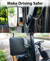 XYNOXRIDE mirror folded to show 180-degree adjustability for storage