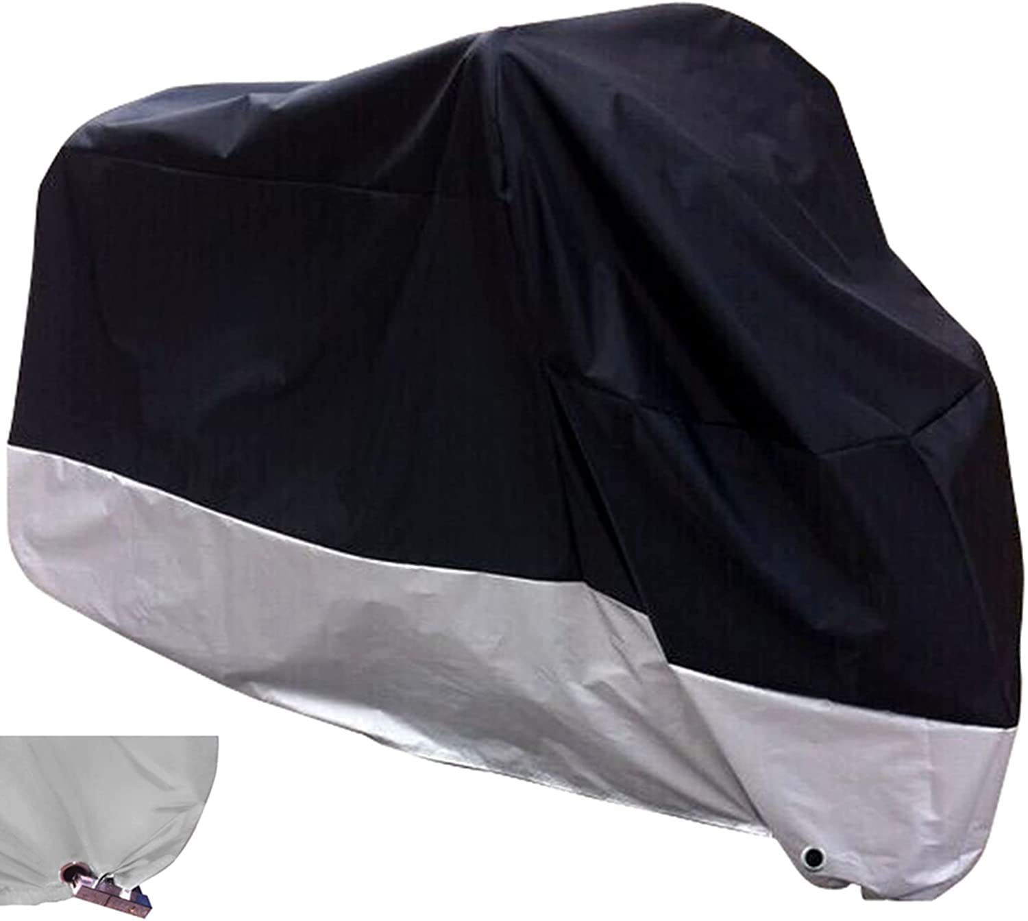 XYZCTEM front view of cover protecting motorcycle from elements