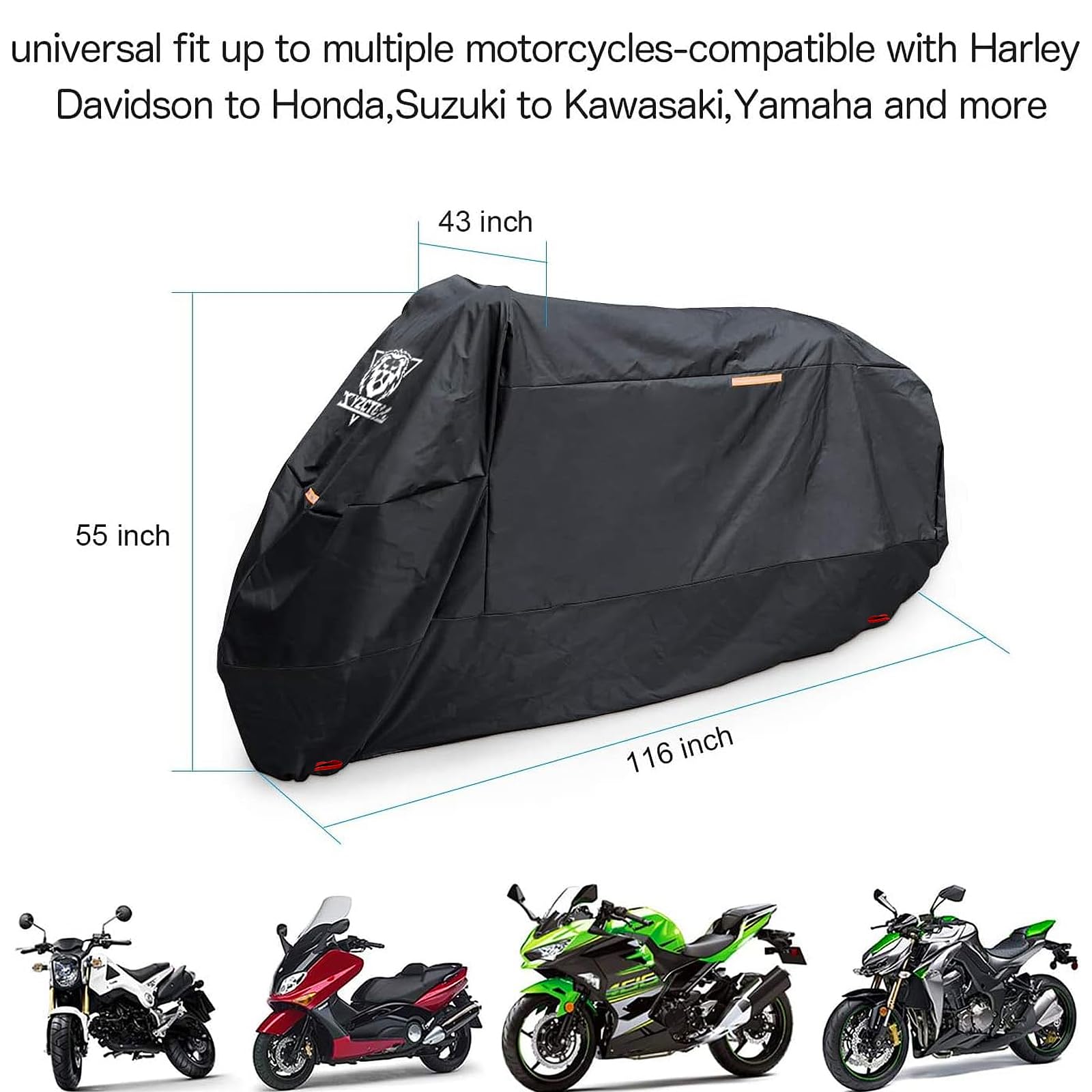 XYZCTEM compact storage pouch with folded cover for easy transport