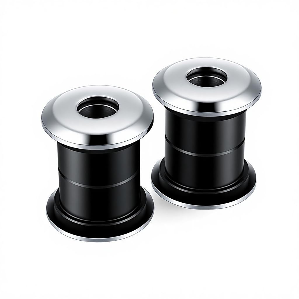 XYZMT front view of riser bushings showing fit and finish, improves steering feel