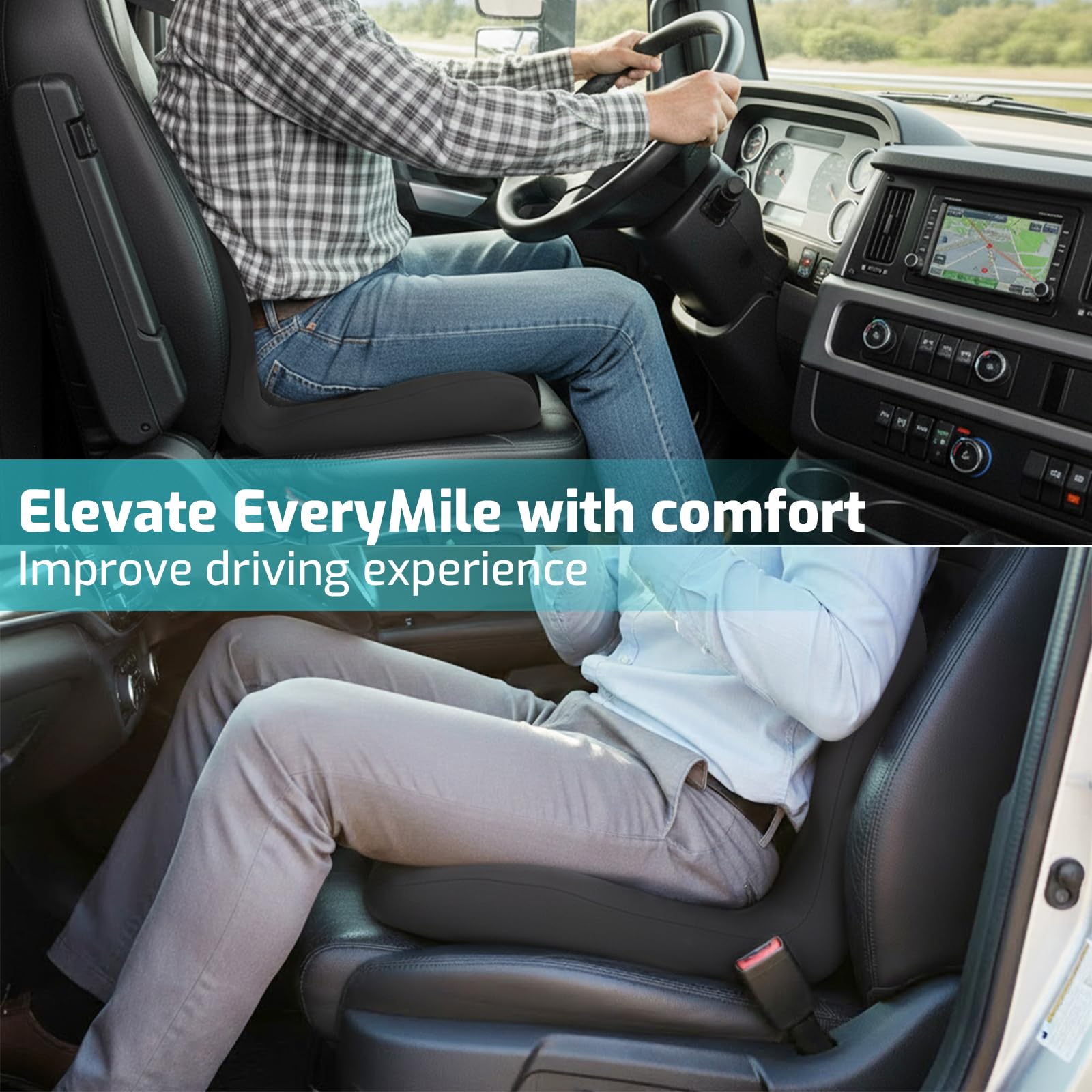 XZdream installed on a car driver seat offering long-drive comfort