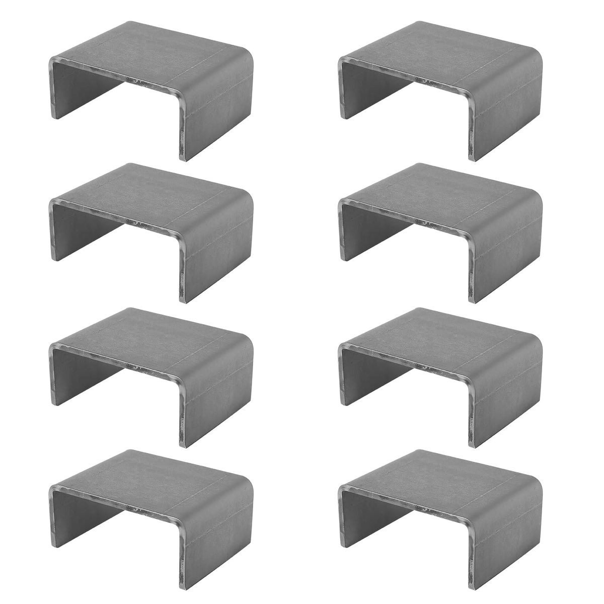 XZWMY front view of stake pocket showing sturdy steel construction and weld-ready finish
