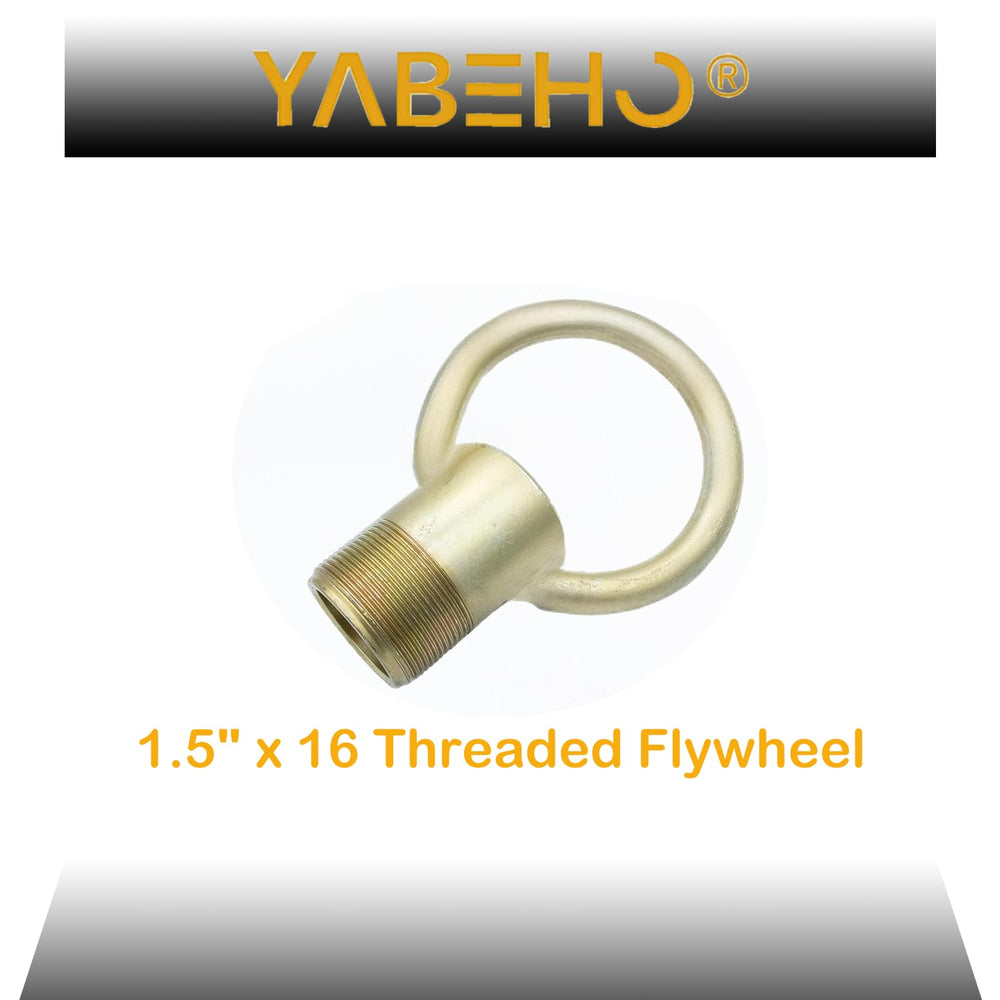 YaBeHo lifting ring next to ruler for scale showing compact, serviceable size