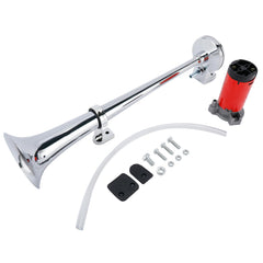 YaeTek horn mounted on truck bumper demonstrating high-volume roadside visibility